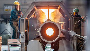 production centrifuged steel tubes